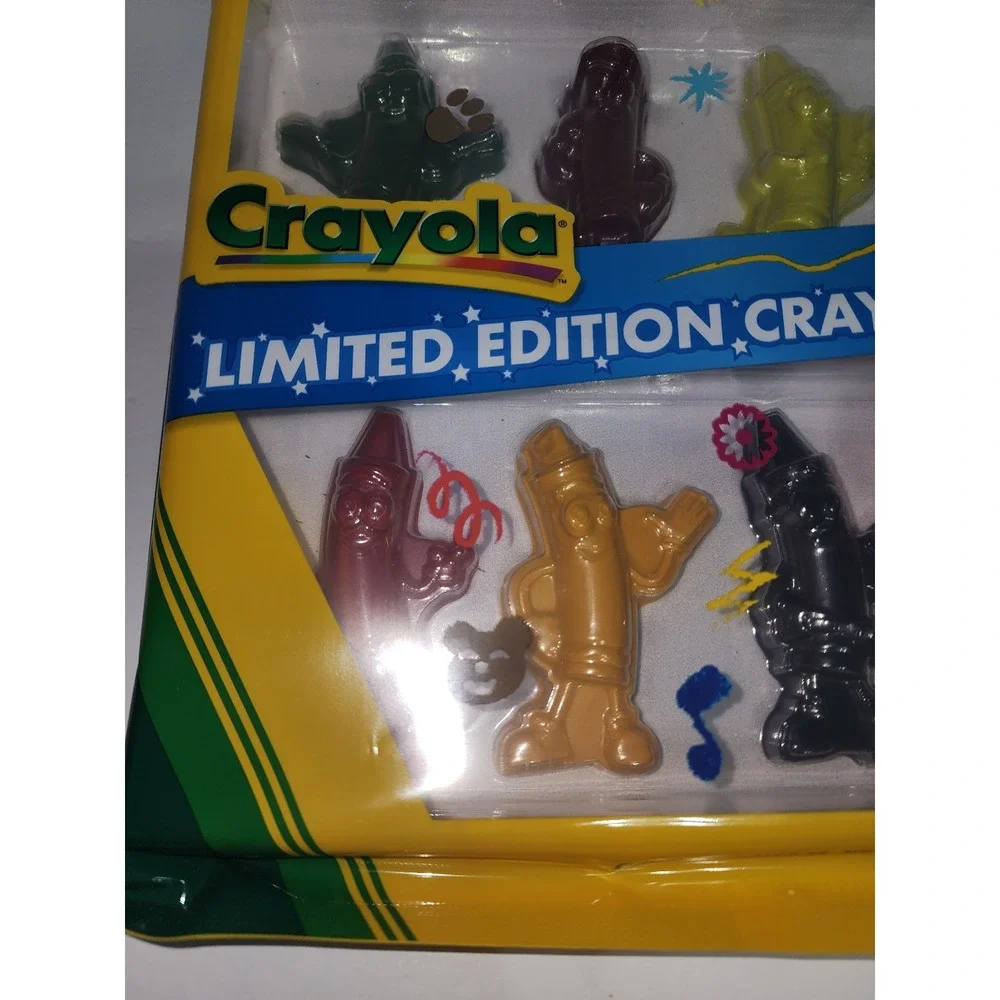 Crayola Limited Edition 8 Retired Colors Shaped Crayons